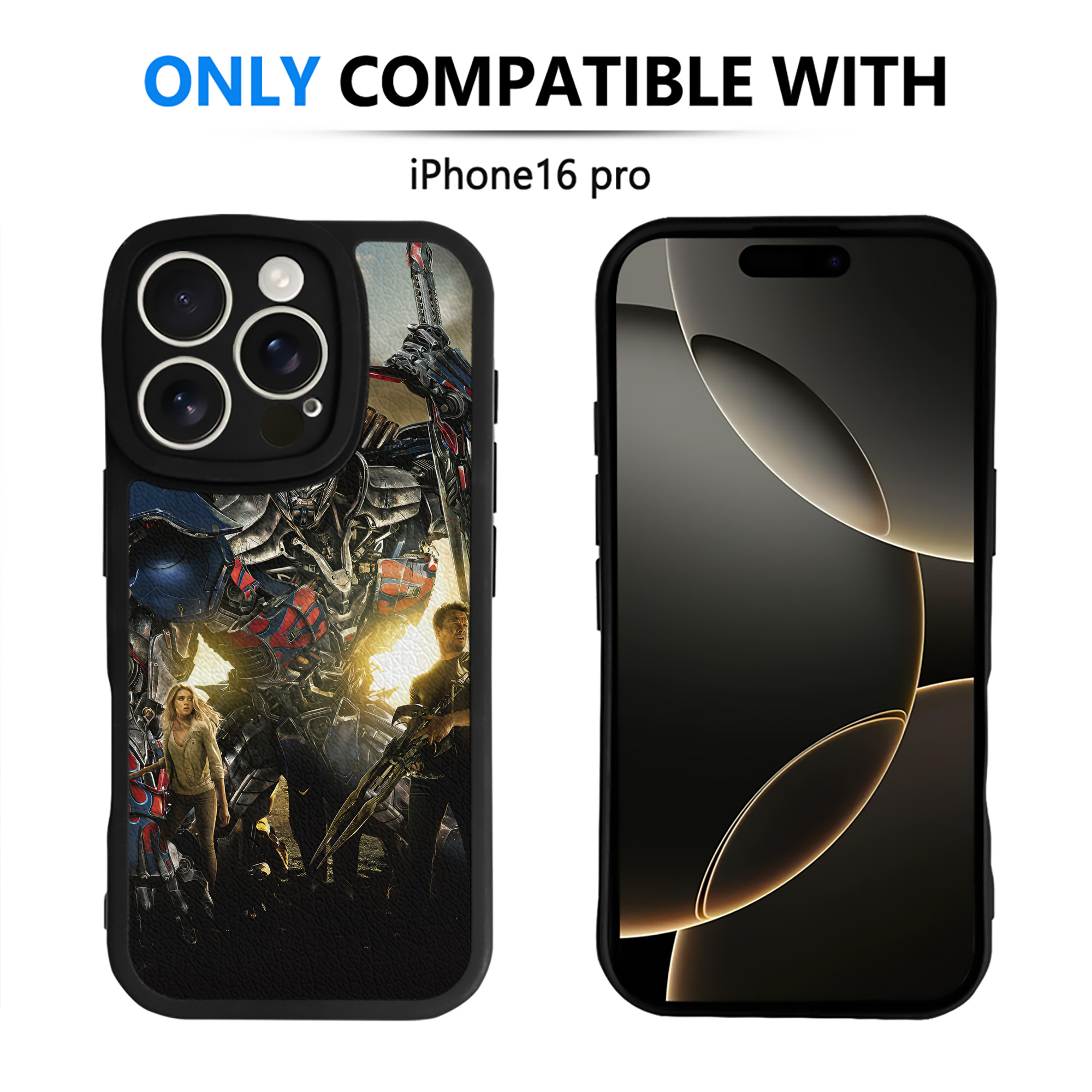 （画像用） Transformers トランスフォーマー 【iPhone 16シリーズ対応】シリコンスマホケース（レザー調） 材質：シリコン